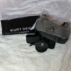 New with Tags Kurt Geiger Rhinestone Crossbody Bag